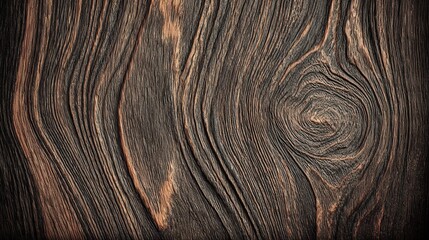 Fototapeta premium Detailed Brown Wood Texture Showcasing Natural Patterns and Grain, Ideal for Design Projects
