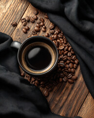 Fresh roasted coffee beans — caffeine energy concept