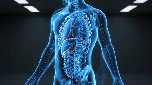 3d rendered illustration of a painful shoulder