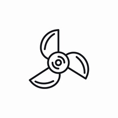 propeller boat ship icon sign vector © Namig