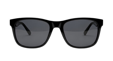 Fototapeta premium Black Wayfarer Style Sunglasses with Dark Lenses eyewear