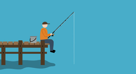 Fishing vector illustration, #12