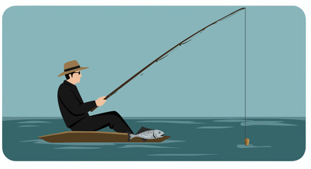 Fishing vector illustration, #29