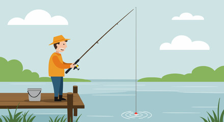 Fishing vector illustration, #15