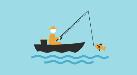 Fishing vector illustration, #13