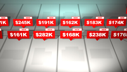 A Generic Residential Real Estate Interface Animation - Hot Housing Market