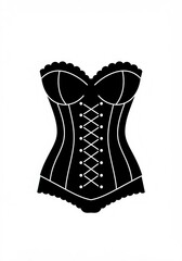 women's corset vector 