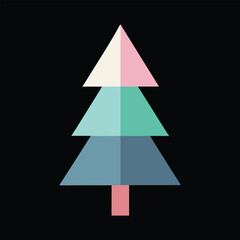 Obraz premium abstract christmas tree