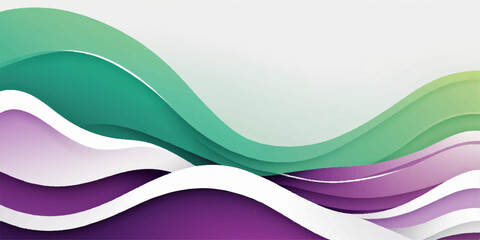 Abstract colorful wave design vector illustration for a modern banner or web backdrop