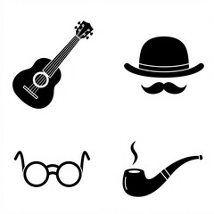 gentleman's set vector 