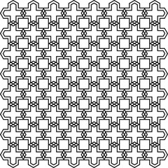 Modern Islamic abstract pattern in dark and white