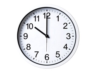 White clock face showing the time of 3 o'clock