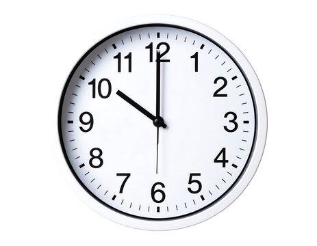 White clock face showing the time of 3 o'clock