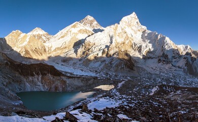 Evening view of Mount Everest from Kala Patthar, Nepal