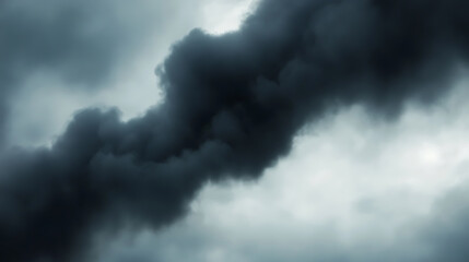 Ominous storm clouds gathering in the sky, dark and heavy with rain, creating a dramatic and foreboding atmosphere.