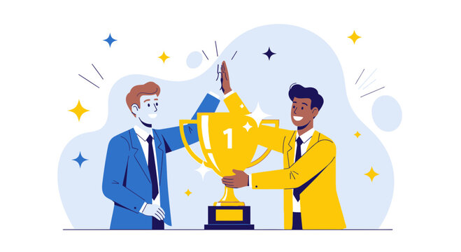 Successful Team Celebrating Victory Achieving Goals And Recognizing Their Achievements