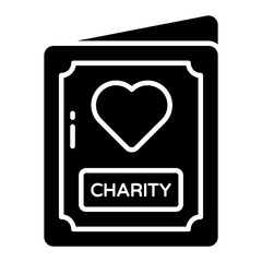 A unique design icon of invitation card