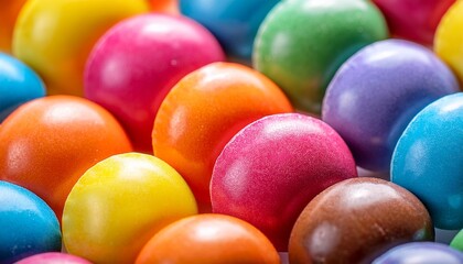 Close Up Of Multicolored Candies
