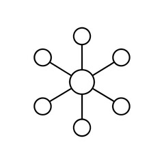 Network of circles connection