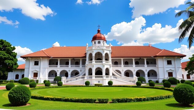 Majestic Istana Besar, Johor Bahru's opulent palace, showcases stunning Moorish architecture and lush gardens, a symbol of royal heritage, culture, tourism