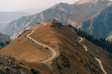 Moldo-Ashuu pass district of Son-Kul Region in western Kyrgyzstan