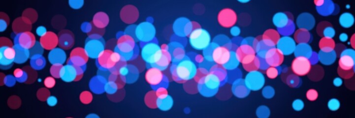 Fototapeta premium Abstract bokeh background with blue glowing particles, ideal for digital art, technology, and science themes, sparkle, abstract, digital