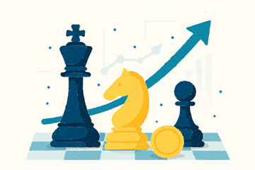 chess board with chess pieces