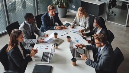 Business Meeting Diverse Team Collaboration, Corporate Strategy - Powered by Adobe