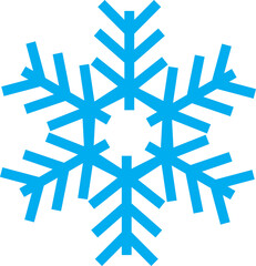 Blue Crystal Snowflake Icon
