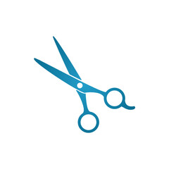 Blue scissor icon