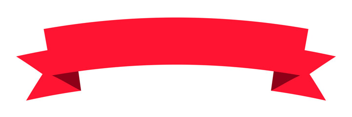 Banner red vector. Ribbon banner vector