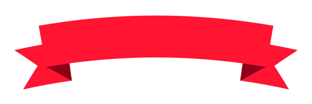 Banner red vector. Ribbon banner vector