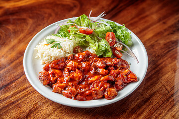 Spicy Octopus “A la Diabla” Mexican Seafood Dish