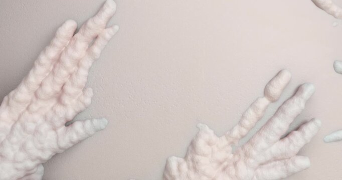 3d stylized animation problematic vein dilation goes up. Capillary swelling, vascular growth, vascular problems. thrombosis on women's legs