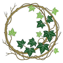 green leaves frame