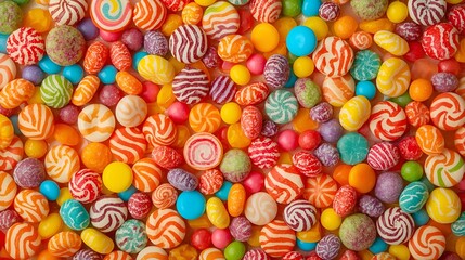 Fototapeta premium Bunches of jelly sweets background