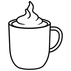hot cocoa (1) silhouette vector icon