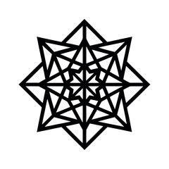 Square Triangle Mandala Pattern
