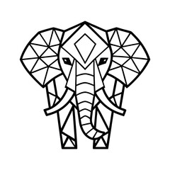 Elephant Tribal Mandala Vector