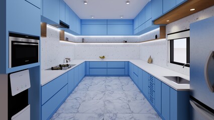 modern kitchen interior
