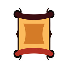 antique scroll frame vector in vintage style