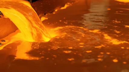 Molten Gold Metallic Liquid Flow Seamlessly Looping Reflective Background business, elegant, stylish - Powered by Adobe