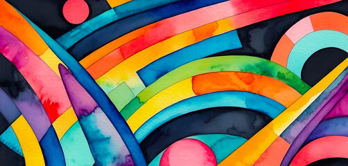 Bright multicolor background with colorful abstract pattern