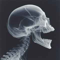 x ray image of human skull