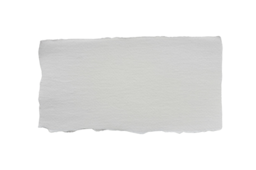 A piece of torn white paper with a rough edge, isolated on a transparent background. background removed