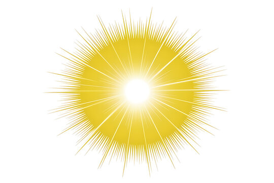 Radiant yellow burst of light, emanating outwards with intense energy and brightness.