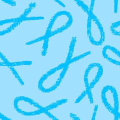 Breast cancer month seamless pink ribbon day mammogram pattern for medical accessories and medicine textiles