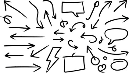 Hand Drawn Arrows and Shape Collection for Presentations and Design
