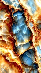 Beautiful layered rock formation displaying intricate patterns and colors in nature - High Contrast