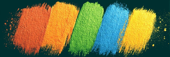 paint strokes created on a canvas showing artistic expression and creativity